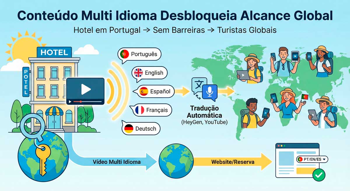 Tendências de Marketing Digital para Hotelaria em Portugal (2026) 8 Conteudo multi idioma vai desbloquear alcance global sem barreiras